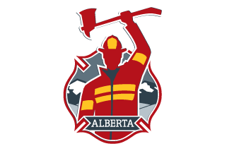 alberta volunteer fire fighters logo